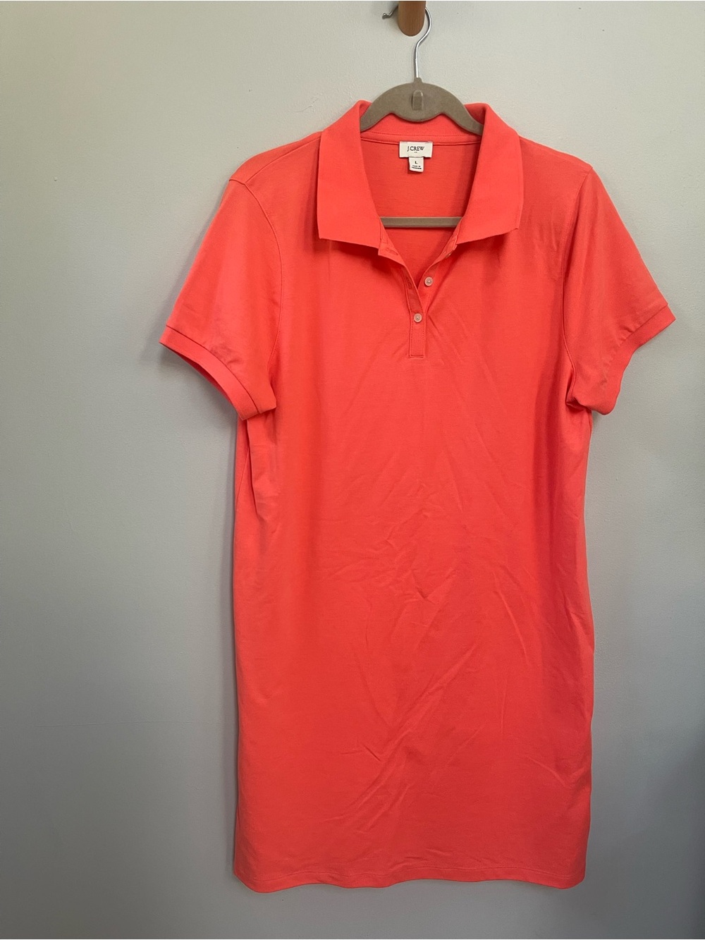J. Crew Coral Polo Tunic Dress